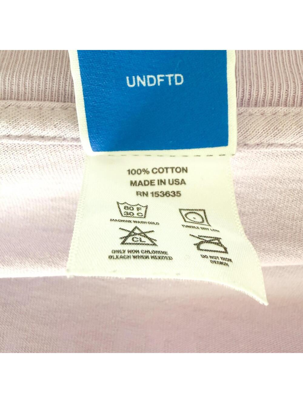 Undefeated Athletic Apparel Logo Short Sleeve T-Shirt Lavender‎ Mens Large - Picture 6 of 6